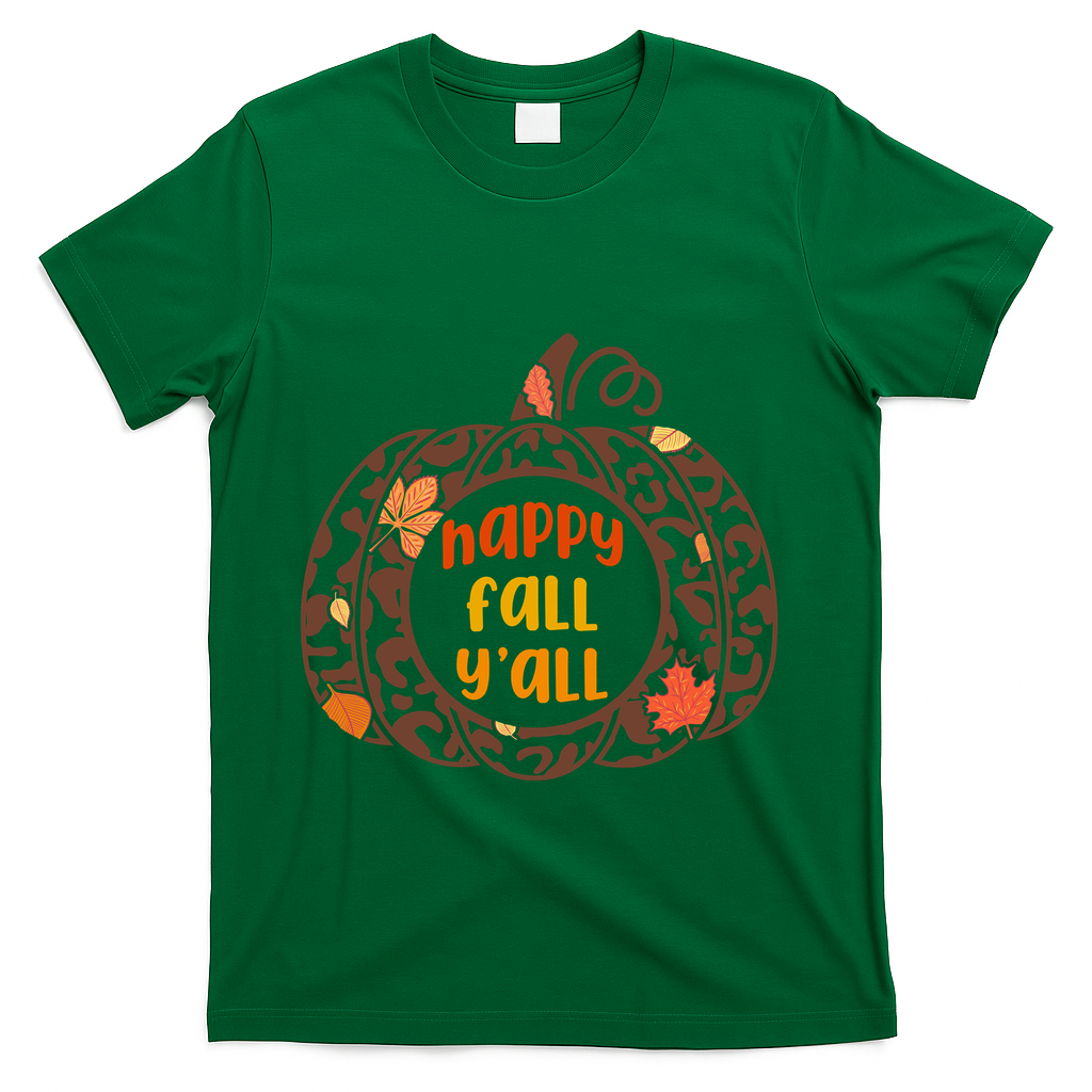 Happy Fall Yall Festive Pumpkin T-Shirt product image 4