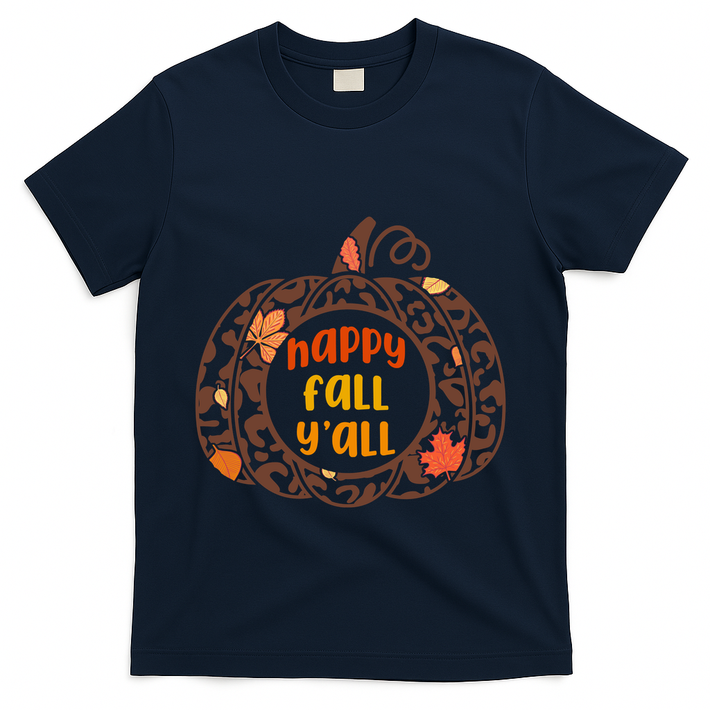 Happy Fall Yall Festive Pumpkin T-Shirt product image 3