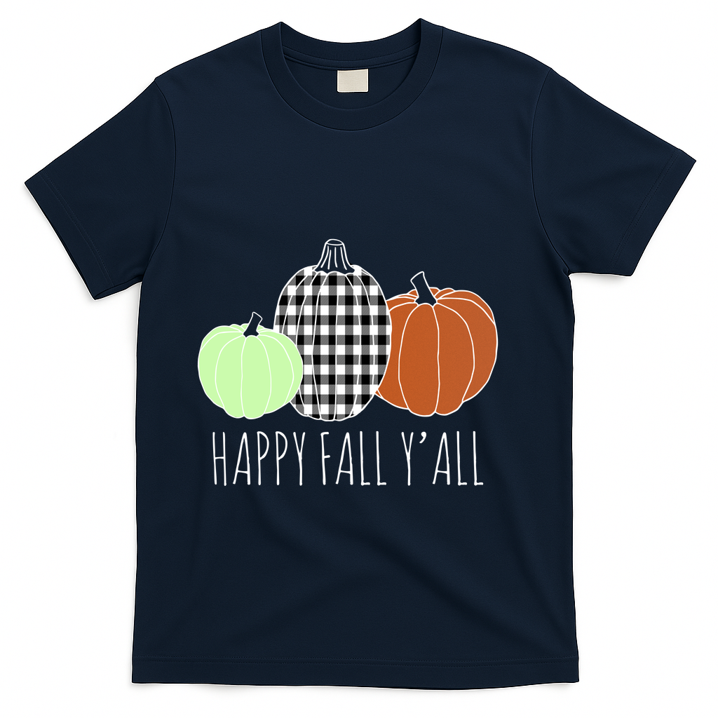 Happy Fall Yall Pumpkin T-Shirt product image 3