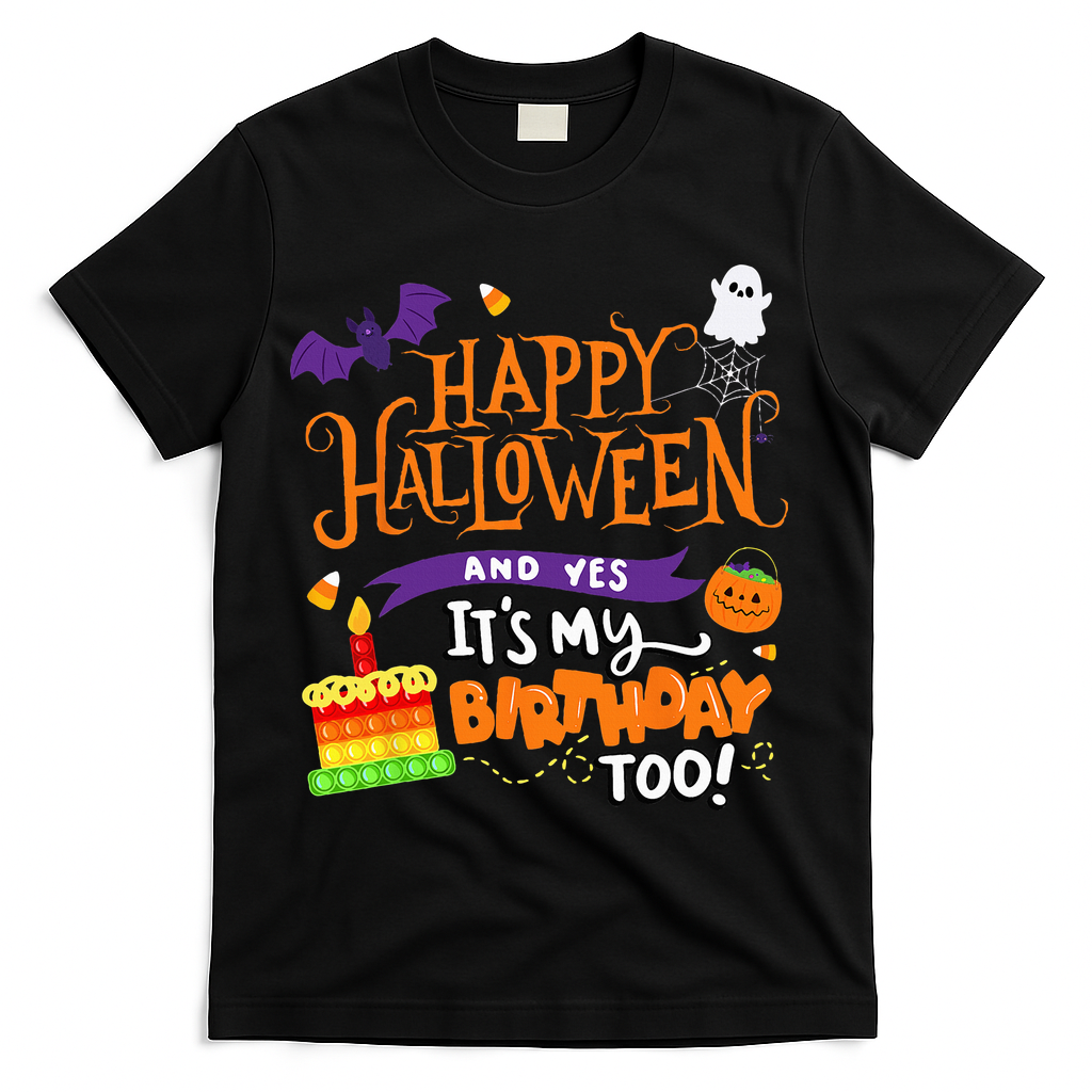 Happy Halloween And Yes Its My Birthday T-Shirt product image 1