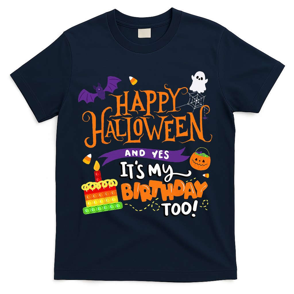 Happy Halloween And Yes Its My Birthday T-Shirt product image 3