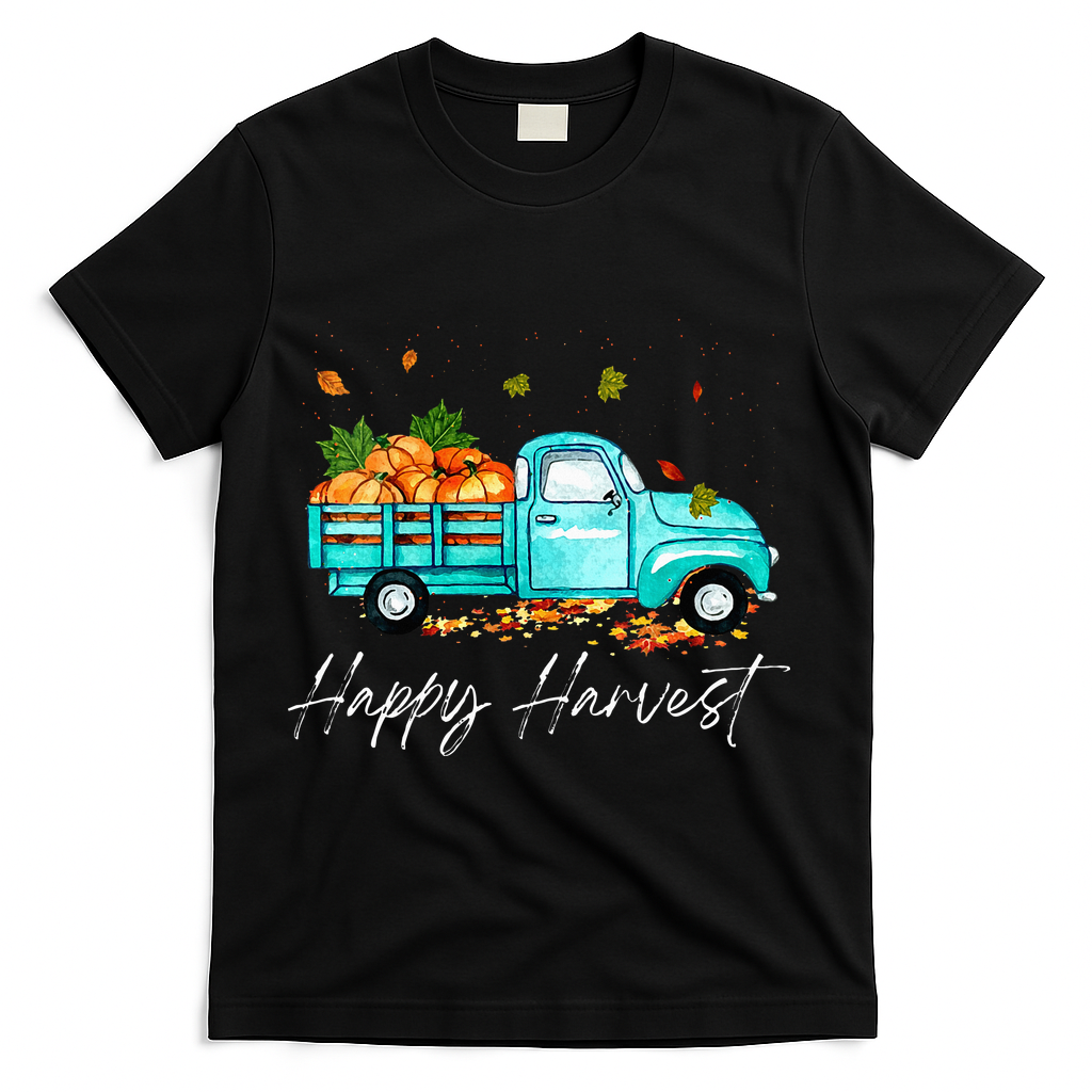 Happy Harvest Fall Season Pumpkin Truck Thanksgiving product image 1