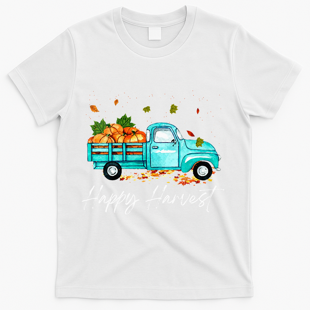 Happy Harvest Fall Season Pumpkin Truck Thanksgiving product image 2