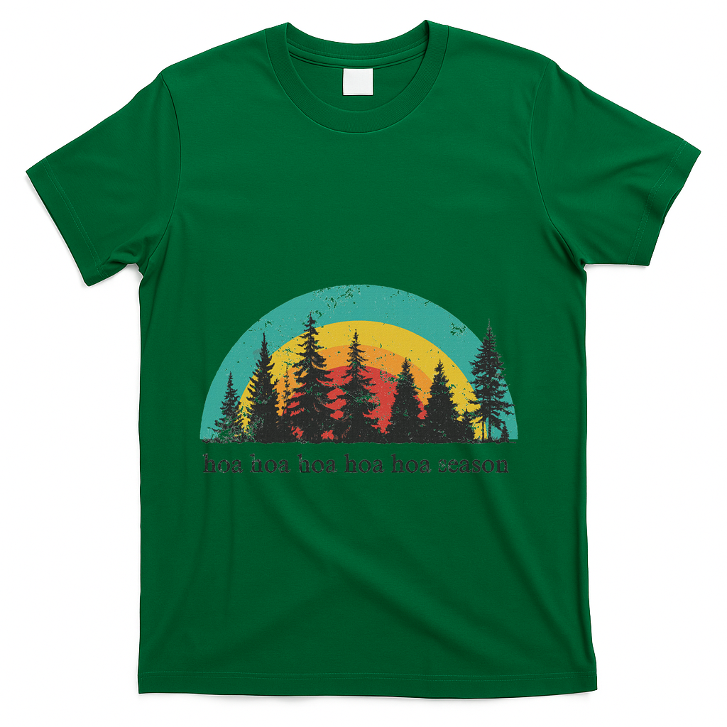 Hoa Cozy Season Twilight Lover Pine Forest T-Shirt product image 4