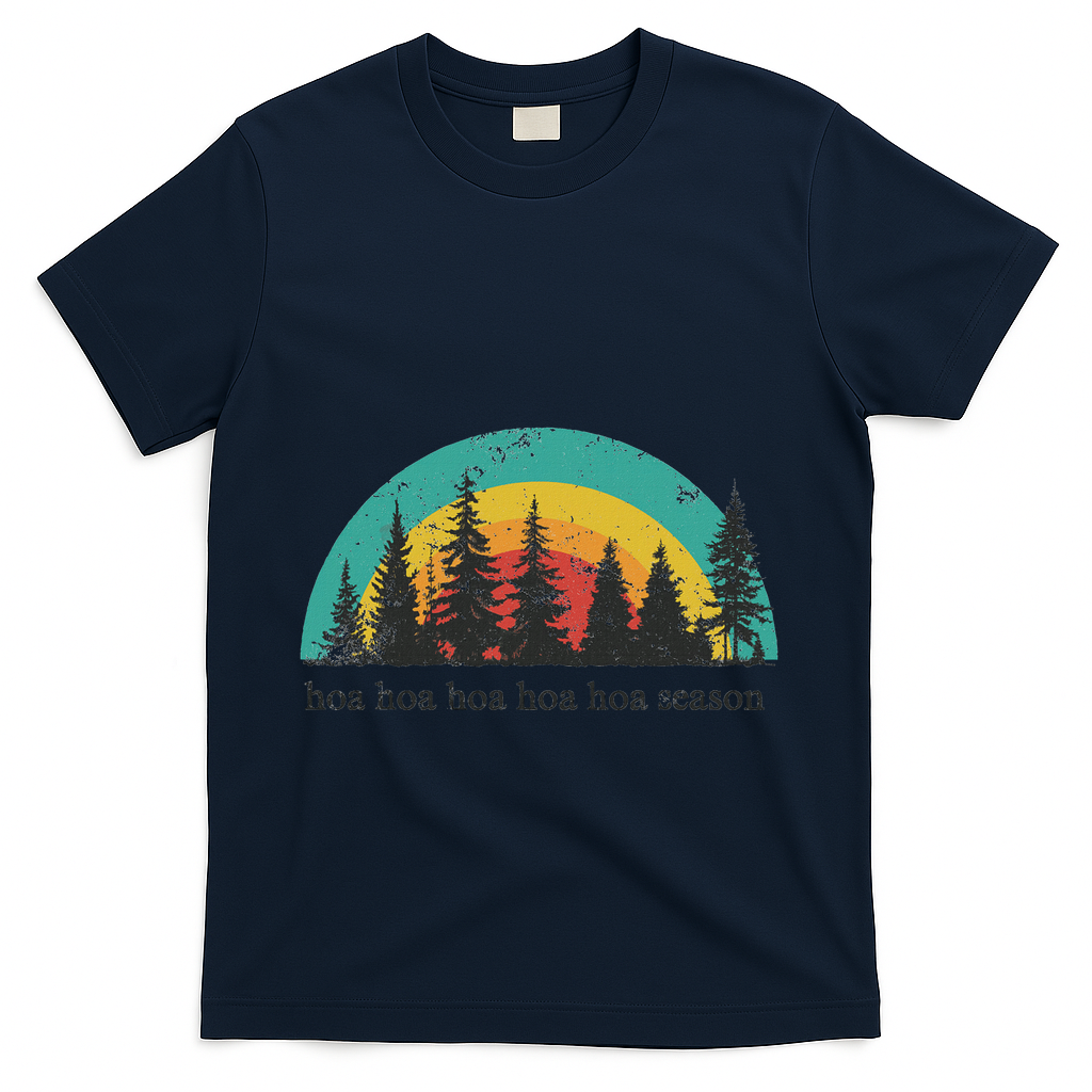 Hoa Cozy Season Twilight Lover Pine Forest T-Shirt product image 3