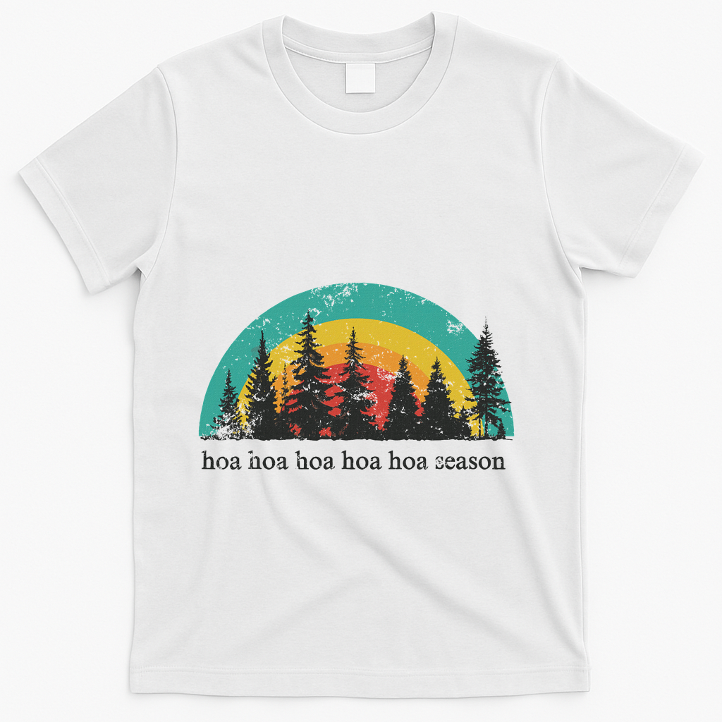 Hoa Cozy Season Twilight Lover Pine Forest T-Shirt product image 2