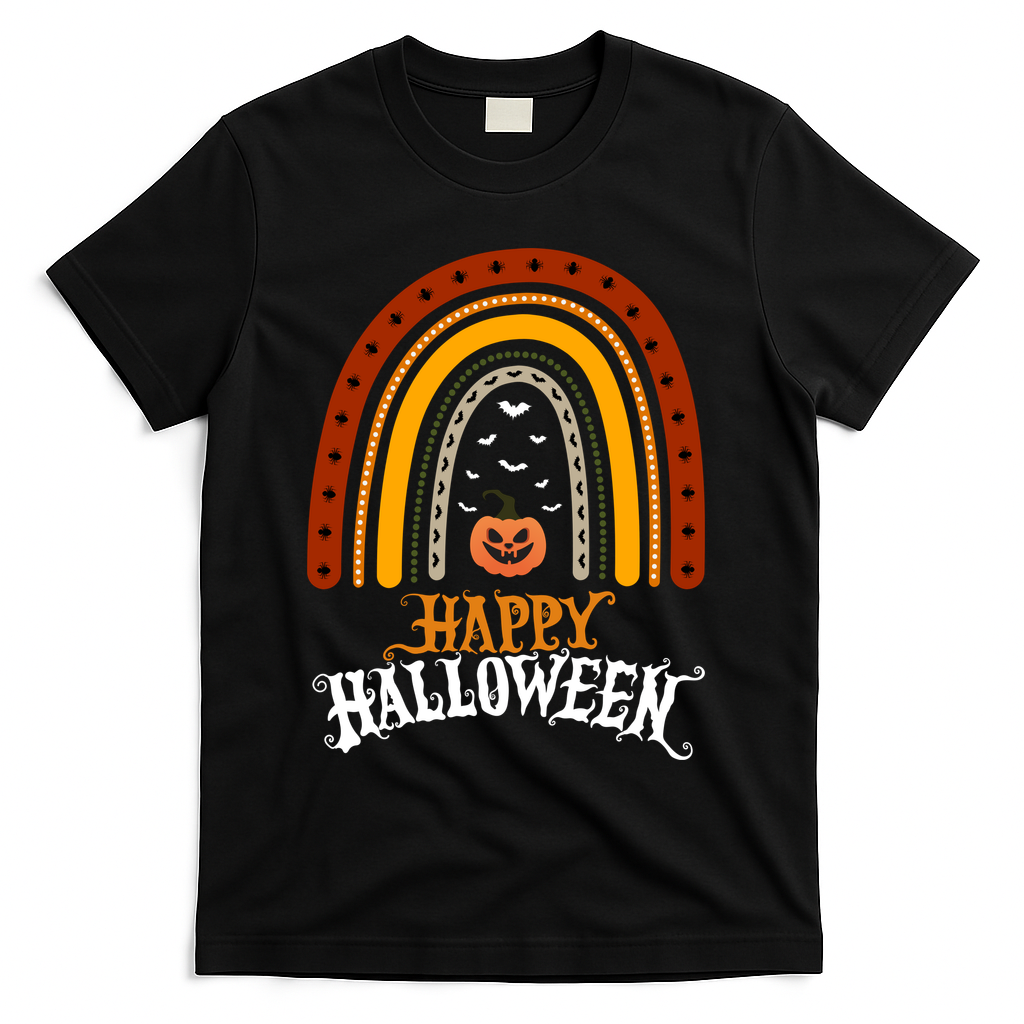 Happy Halloween Rainbow Pumpkin T-Shirt product image 1