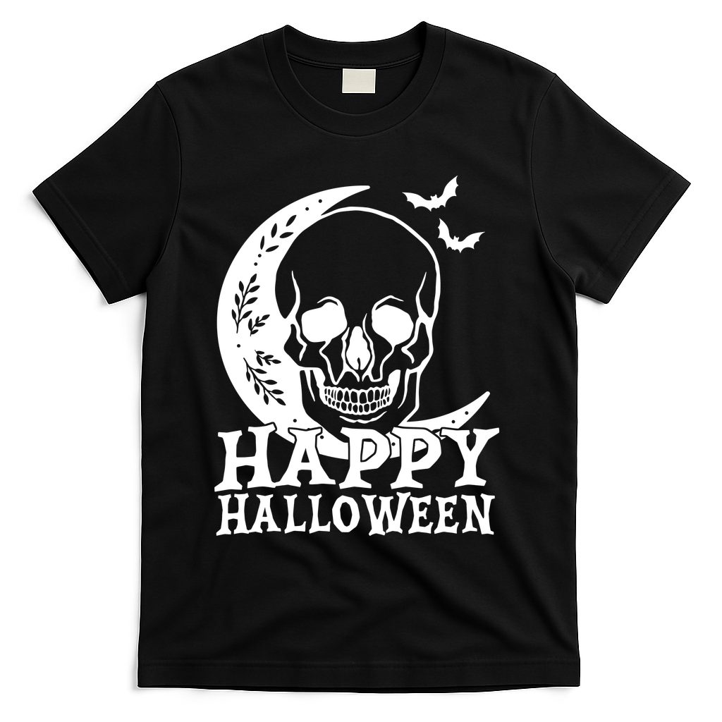 Happy Halloween Skull Moon Spooky T-Shirt product image 1