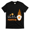 Hello Pumpkin Cute Gnome Fall Autumn T-Shirt product image 1