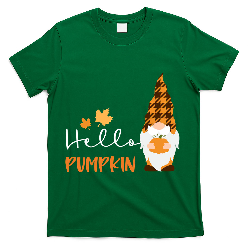 Hello Pumpkin Cute Gnome Fall Autumn T-Shirt product image 4