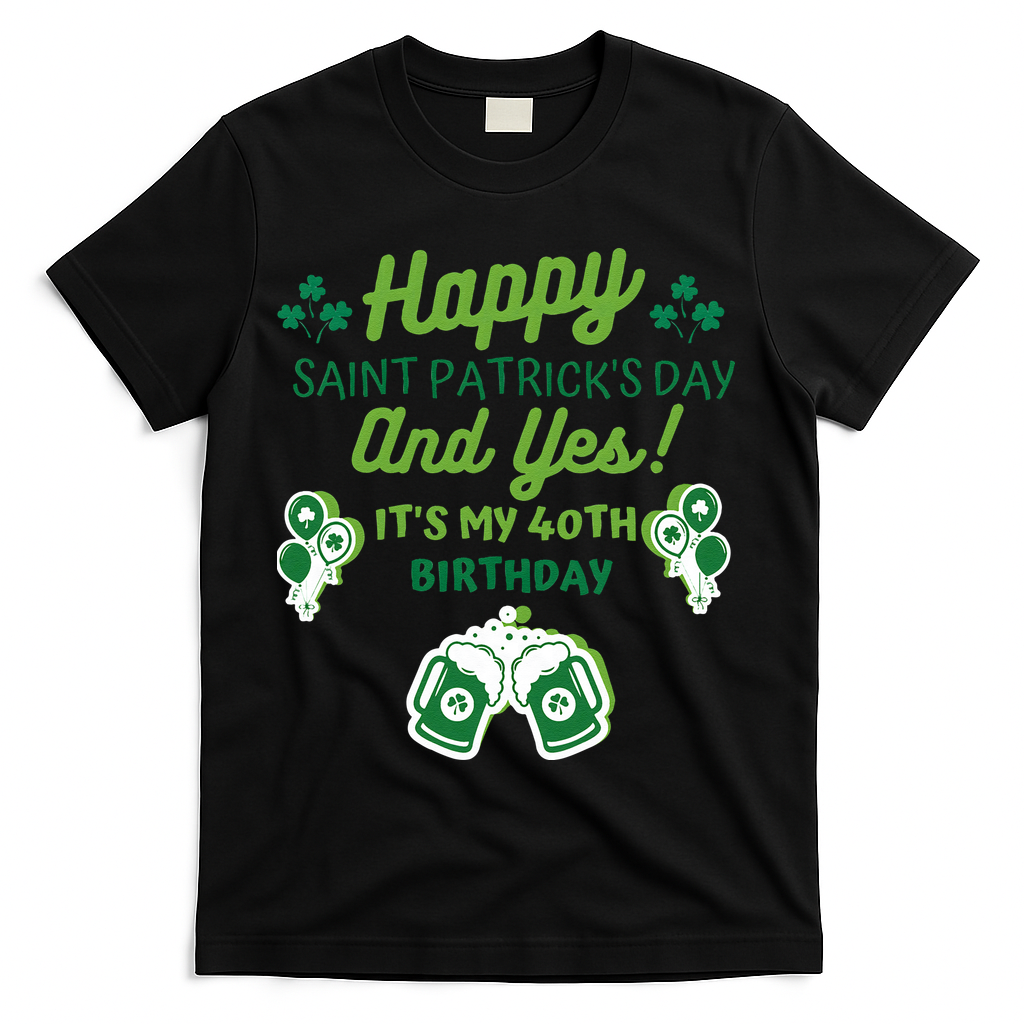 Happy Saint Patrick's Day And Yes It's My 40th Birthday product image 1