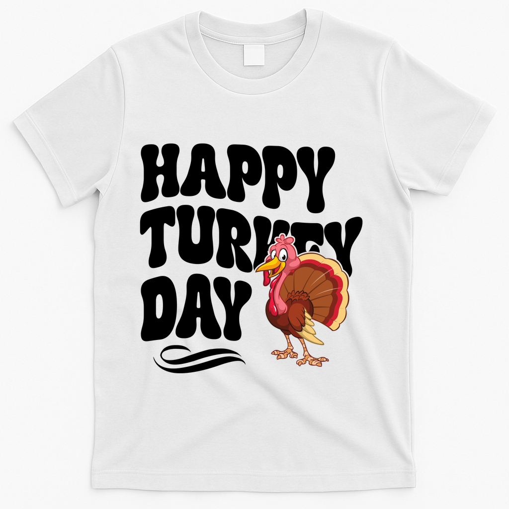 Happy Turkey Day Thanksgiving Holiday T-Shirt product image 2