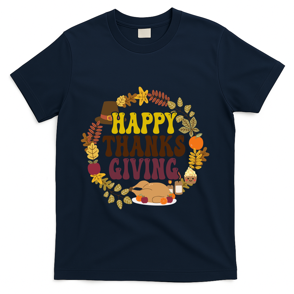 Happy Thanksgiving Fall Holiday T-Shirt product image 3