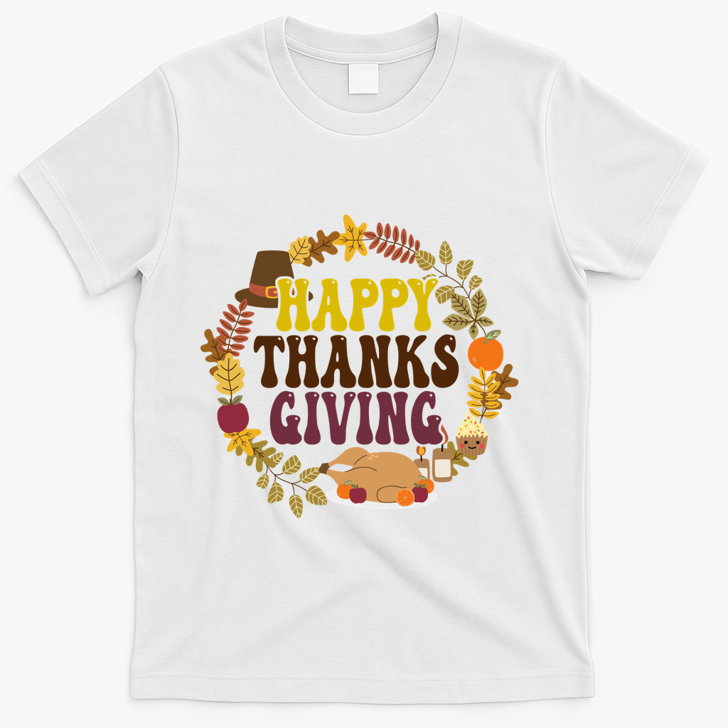 Happy Thanksgiving Fall Holiday T-Shirt product image 2