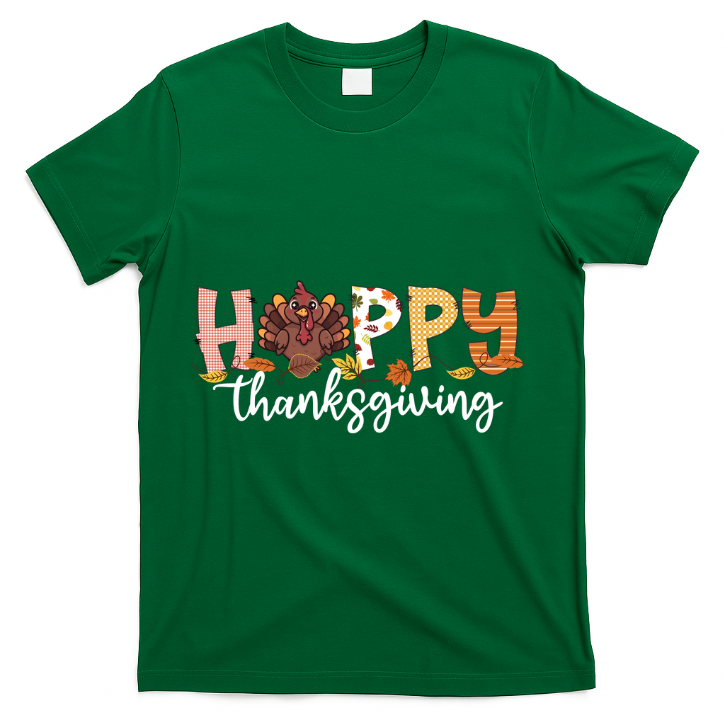 Happy Thanksgiving Fall Turkey T-Shirt product image 4