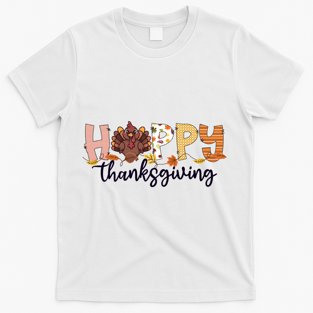 Happy Thanksgiving Fall Turkey T-Shirt product image 2