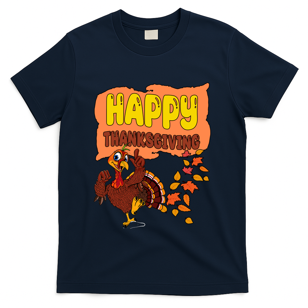 Happy Thanksgiving Festive Fun Holiday T-Shirt product image 3