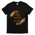 Happy Thanksgiving Fall Leaves Holiday Gift T-Shirt product image 1