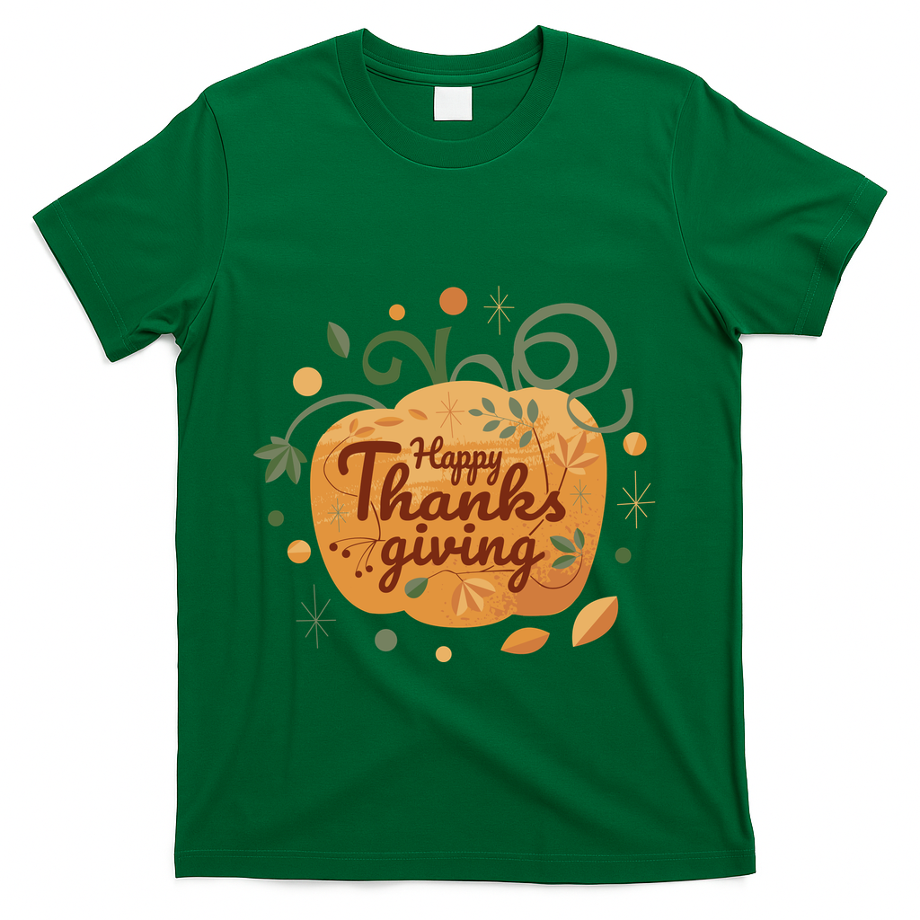 Happy Thanksgiving Holiday Pumpkin Autumn T-Shirt product image 4