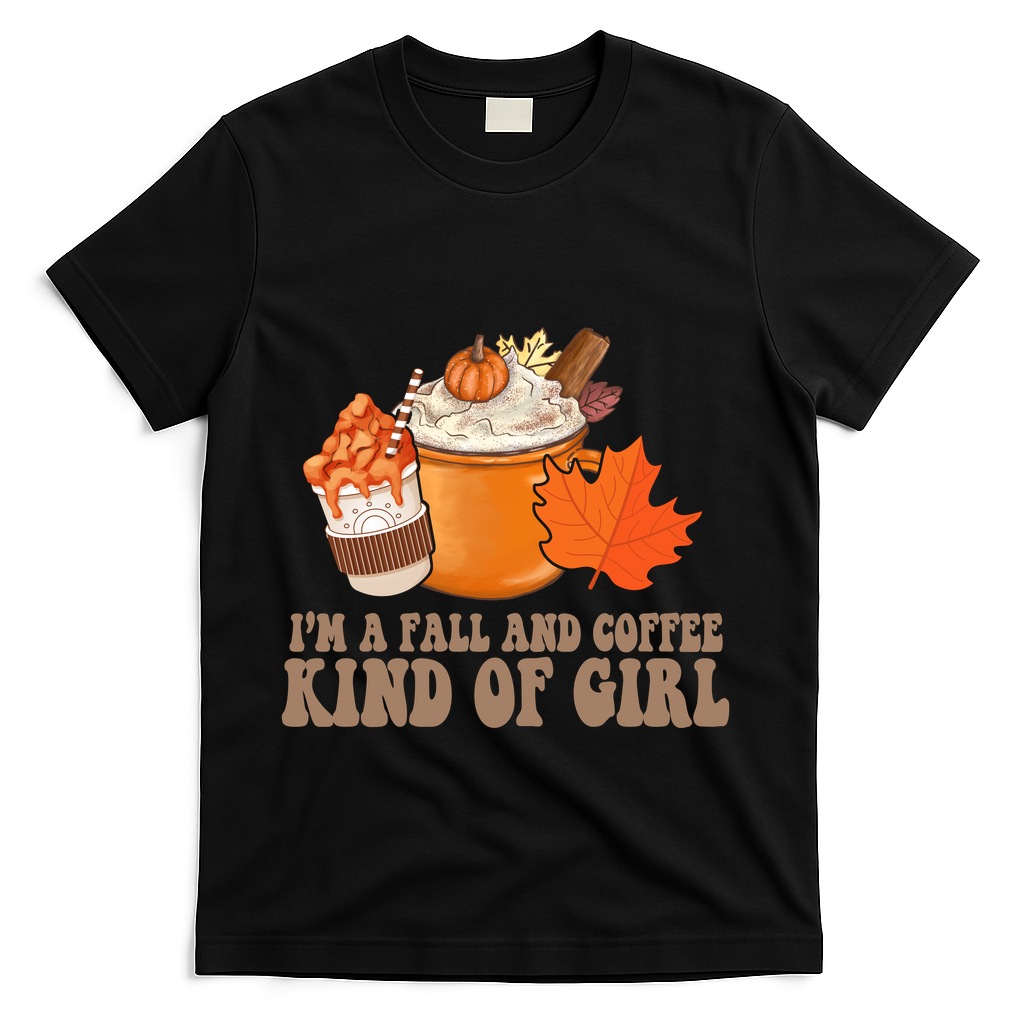 Im A Fall And Coffee Kind Of Girl Cute T-Shirt product image 1