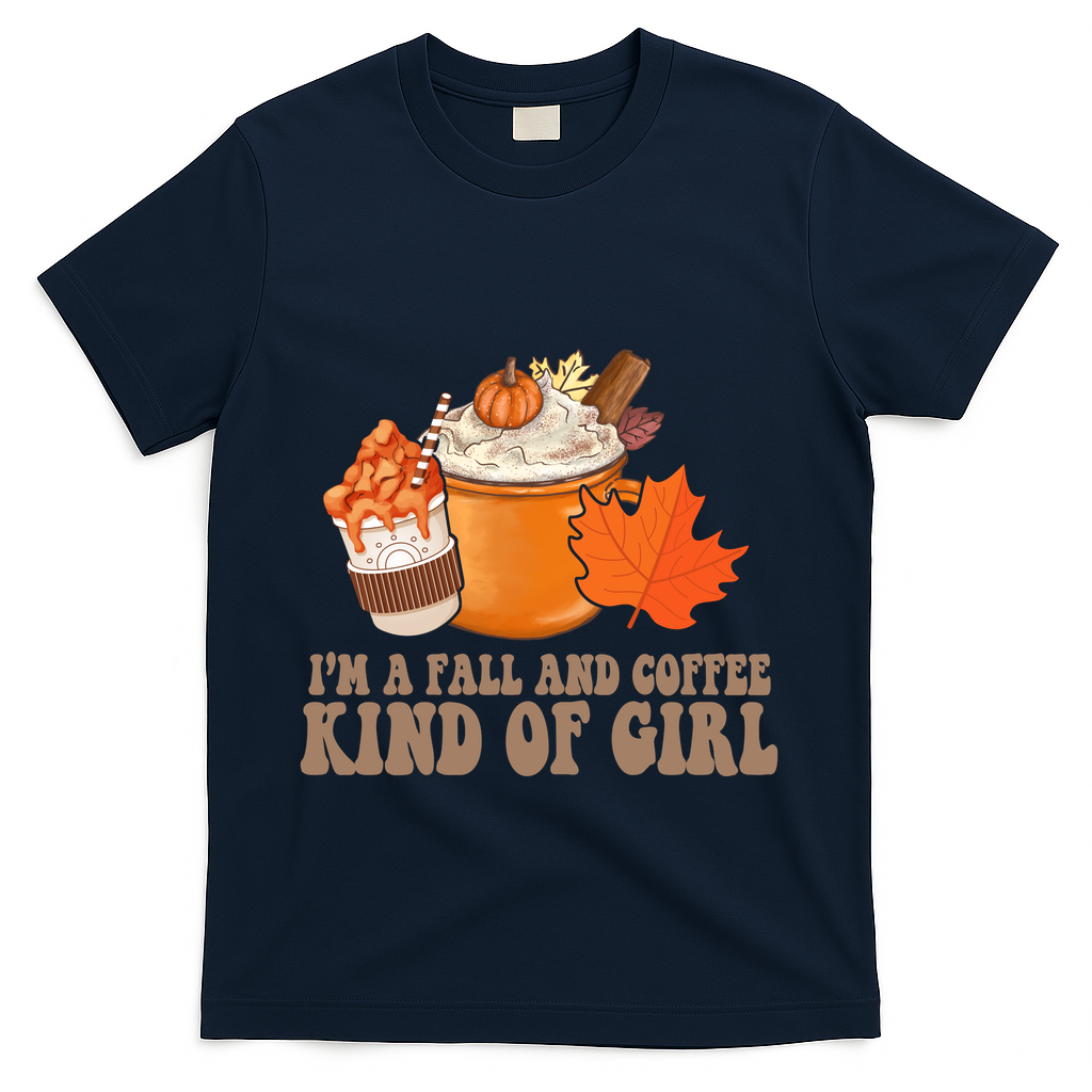 Im A Fall And Coffee Kind Of Girl Cute T-Shirt product image 3