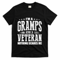 IM A Gramps And A Veteran Nothing Scares Me Funny Dad Gifts product image 1