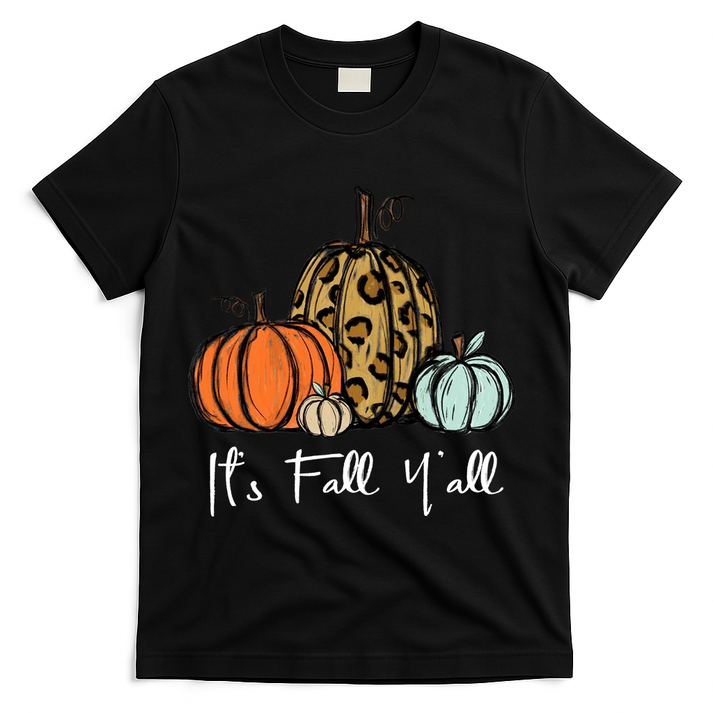 Its Fall Yall Graphic Shirt Women Thanksgiving Pumpkin product image 1