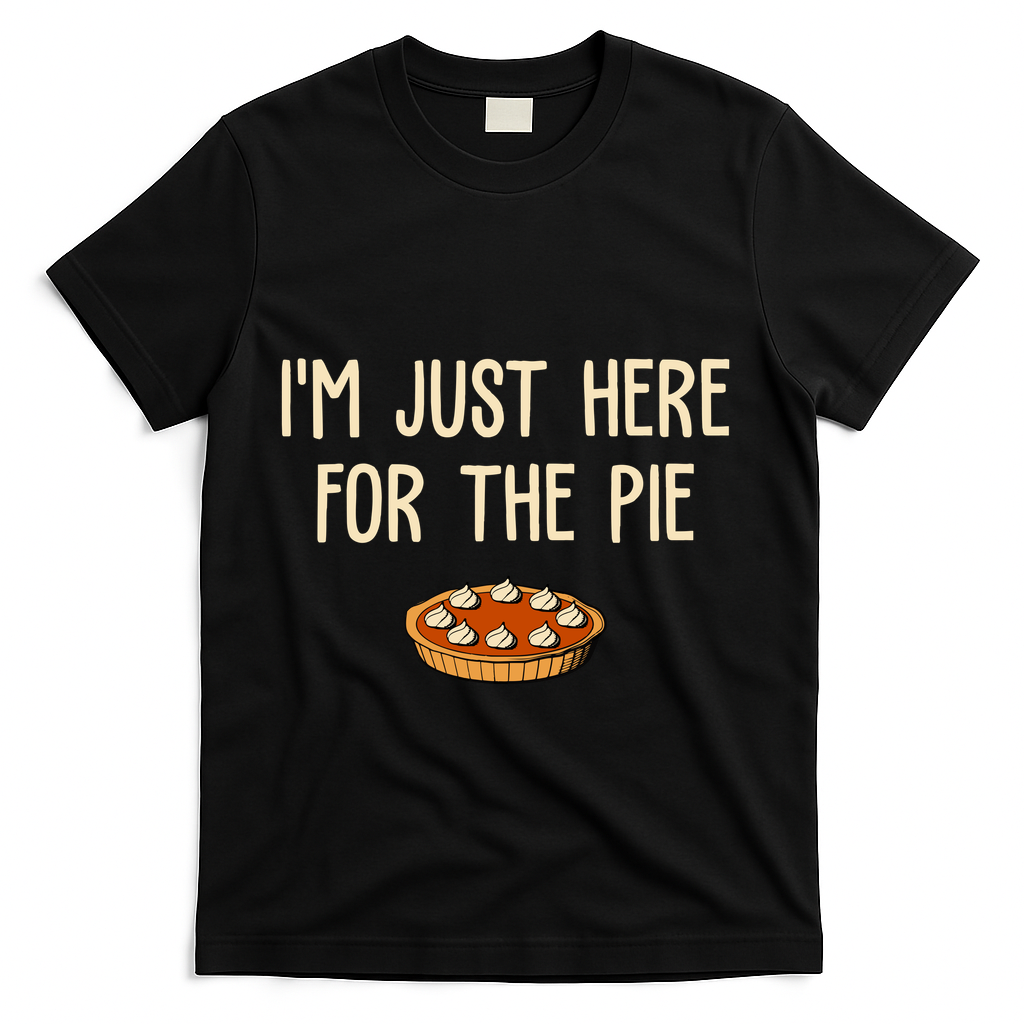 Im Just Here For The Pie Funny Holiday T-Shirt product image 1