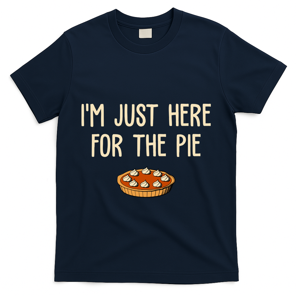 Im Just Here For The Pie Funny Holiday T-Shirt product image 3