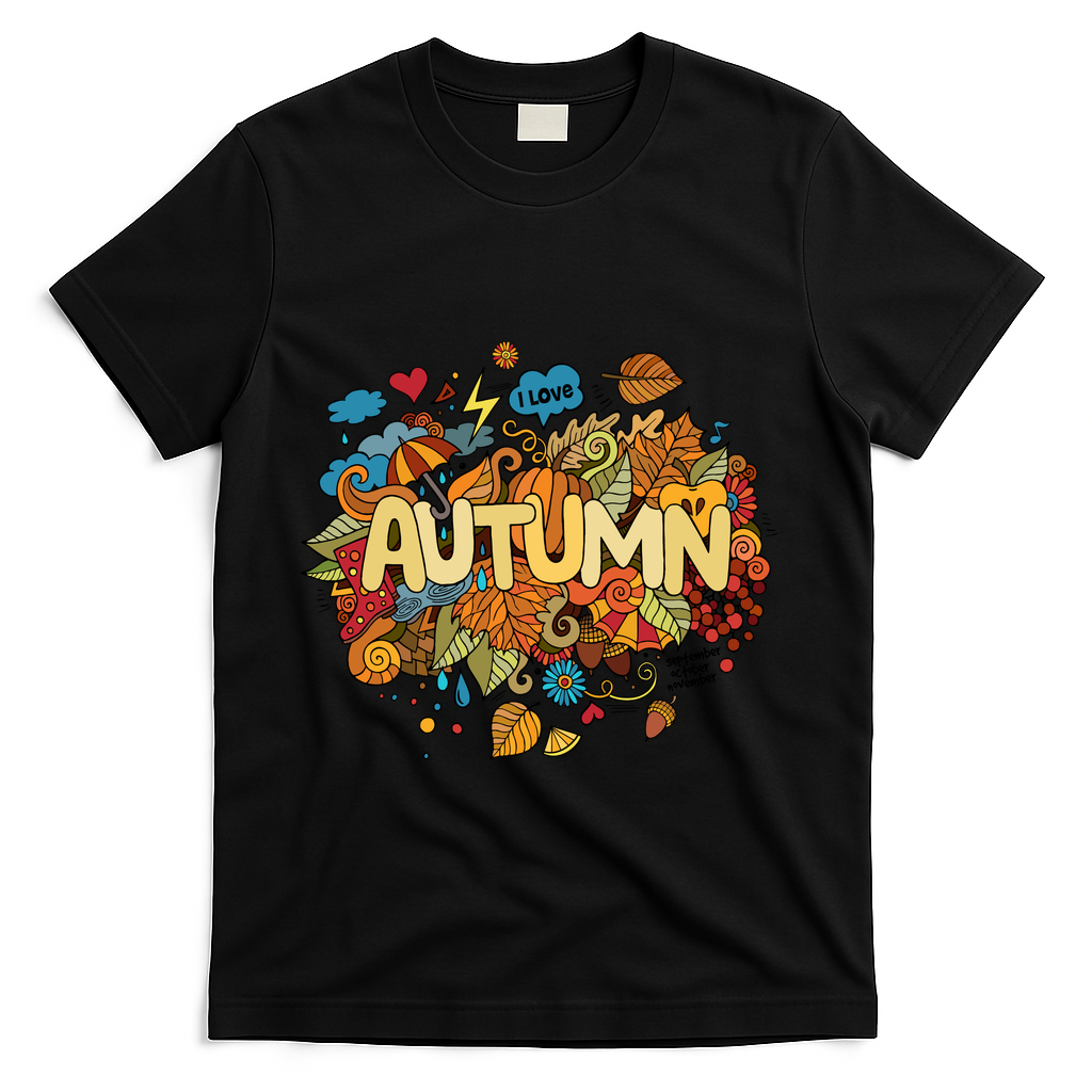 I Love Autumn Cute Gift T-Shirt product image 1
