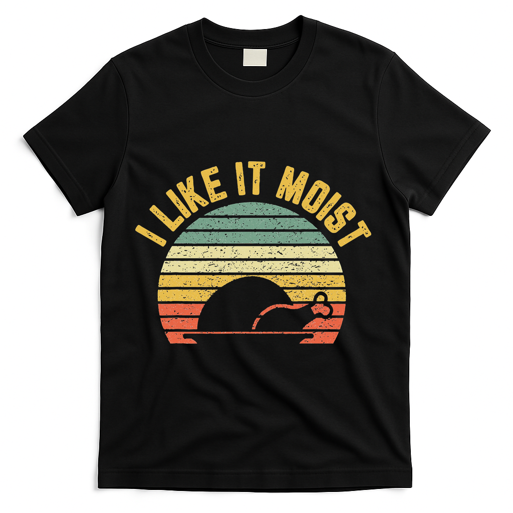 I Like It Moist Retro Funny Thanksgiving T-Shirt product image 1