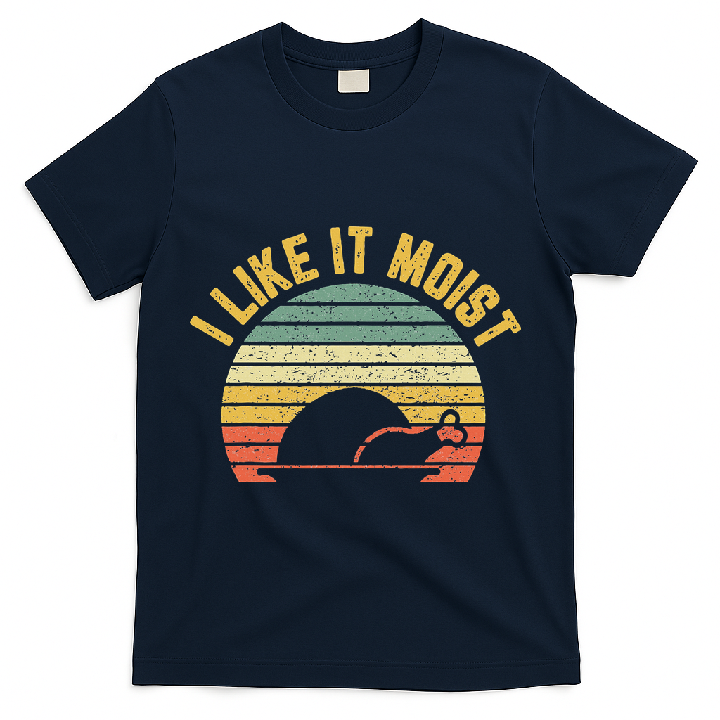 I Like It Moist Retro Funny Thanksgiving T-Shirt product image 3