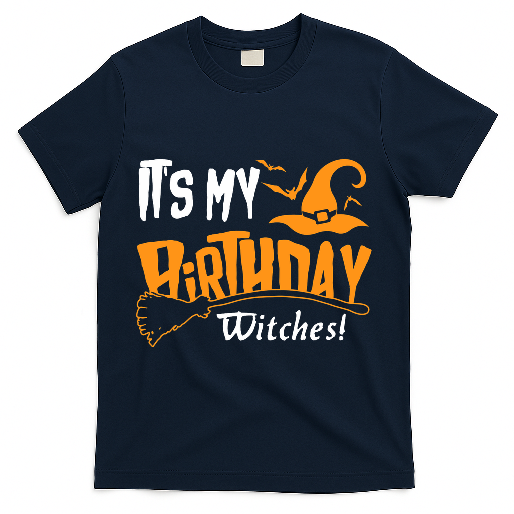Its My Birthday Witch Halloween October T-Shirt product image 3