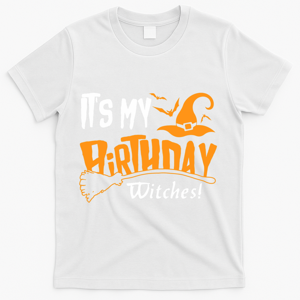 Its My Birthday Witch Halloween October T-Shirt product image 2