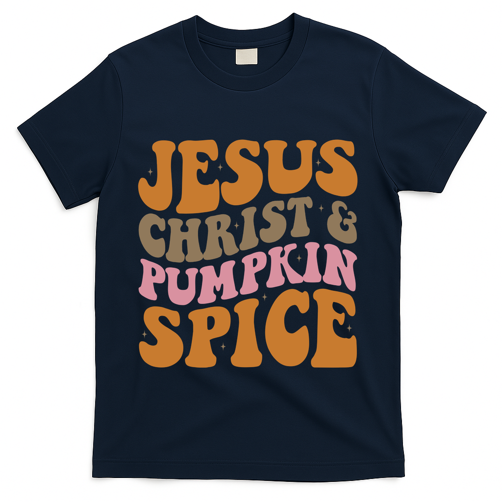 Jesus Christ And Pumpkin Spice Retro Groovy Christianity product image 3