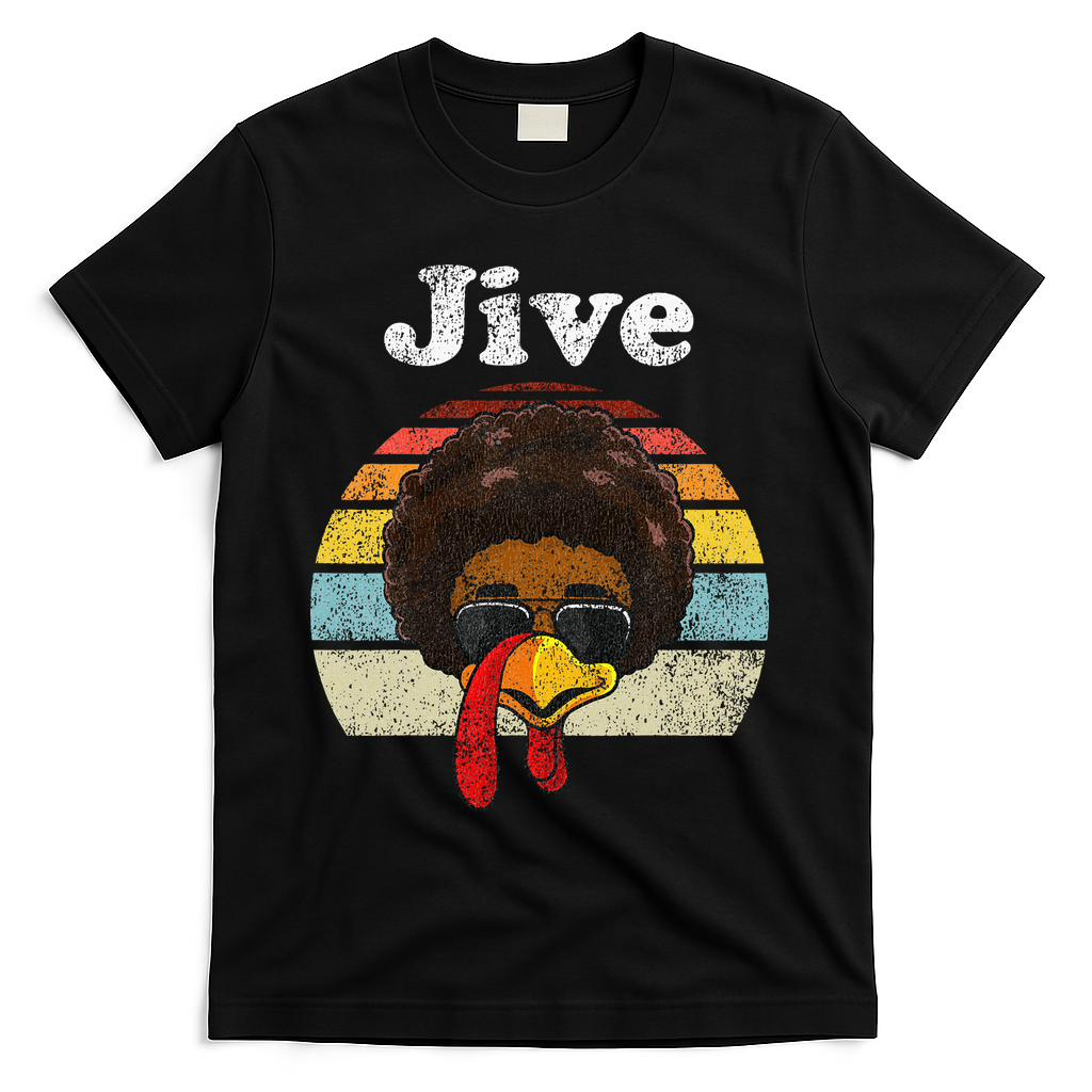 Jive Thanksgiving Turkey Day Funny Face Vintage Retro Style product image 1