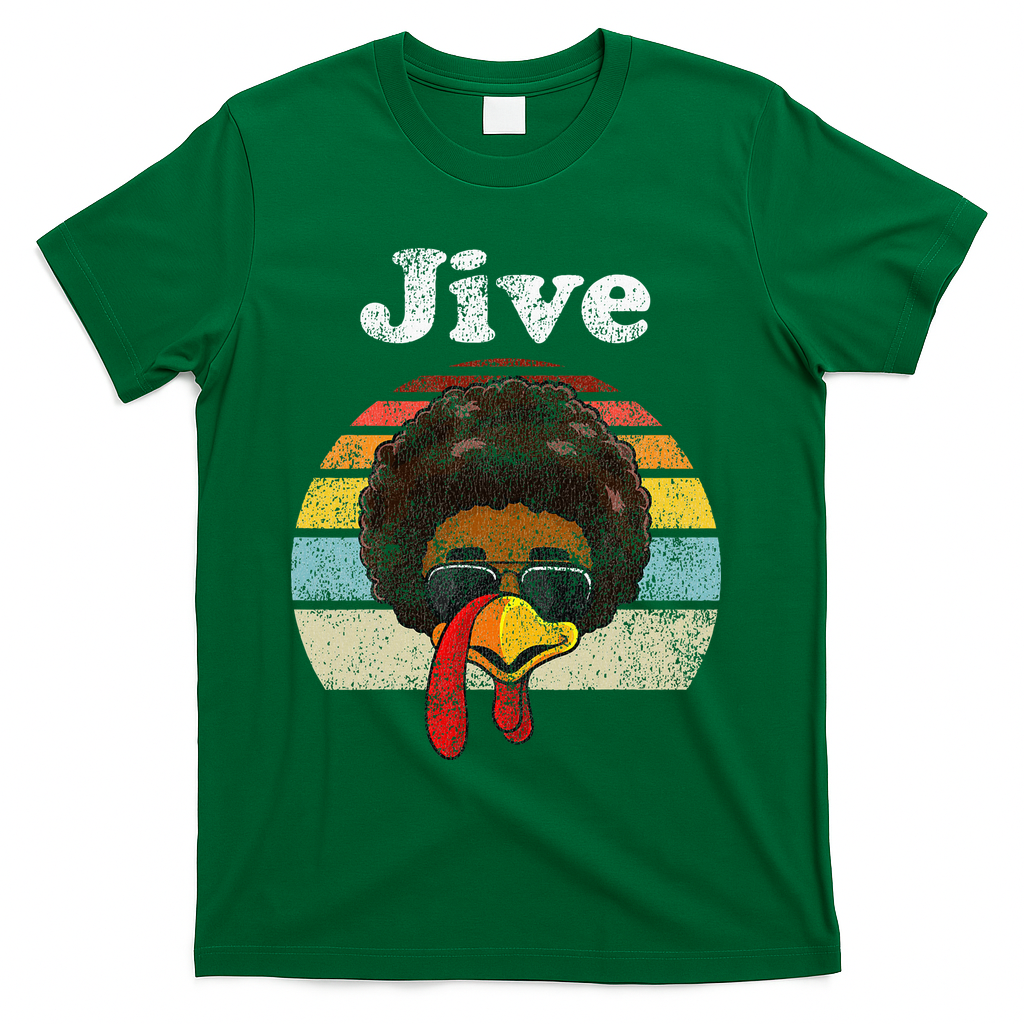 Jive Thanksgiving Turkey Day Funny Face Vintage Retro Style product image 4