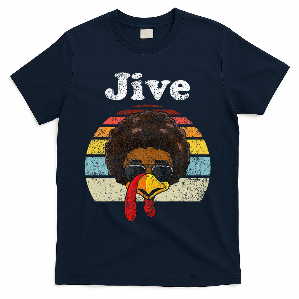 Jive Thanksgiving Turkey Day Funny Face Vintage Retro Style product image 3