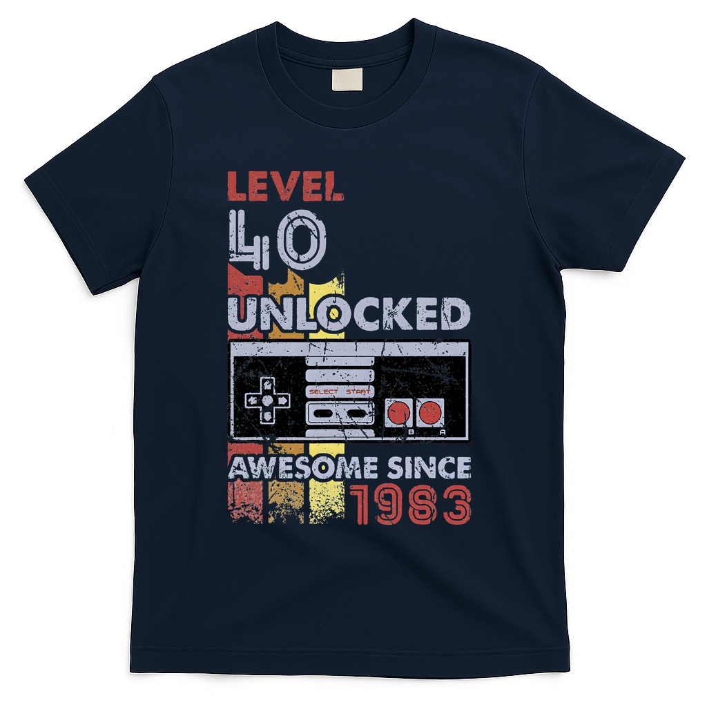 Level 40 Unlocked Gamer 40th Birthday Gift Video Game product image 3