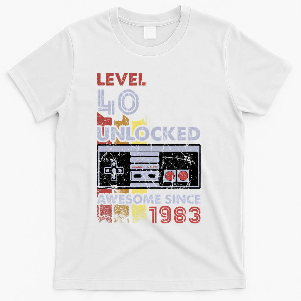 Level 40 Unlocked Gamer 40th Birthday Gift Video Game product image 2
