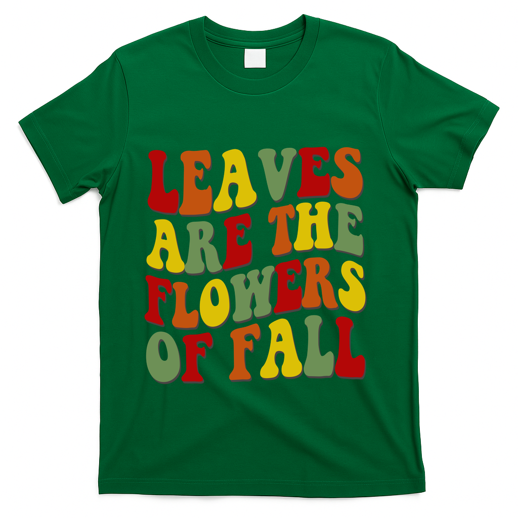 Leaves Are The Flowers Of Fall Retro T-Shirt product image 4
