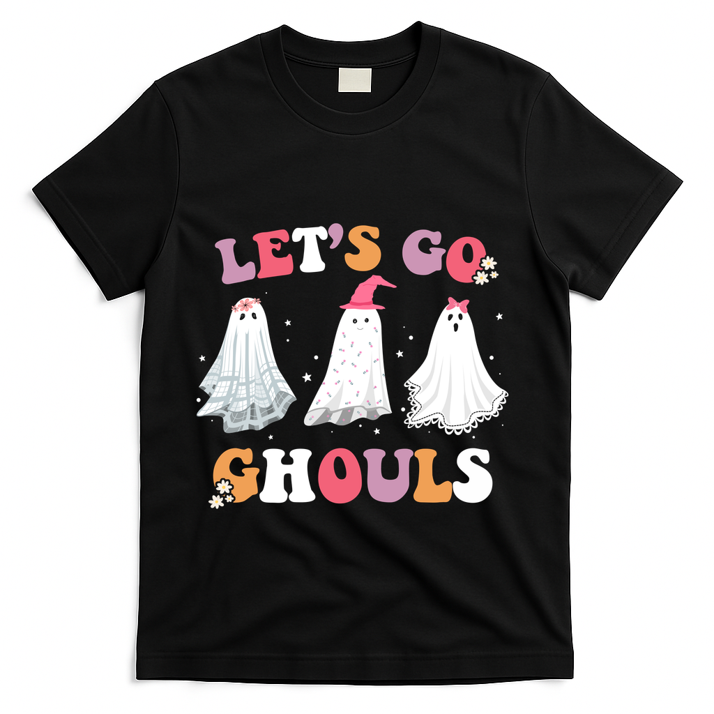 Lets Go Ghouls Cute Halloween Girl Squad T-Shirt product image 1