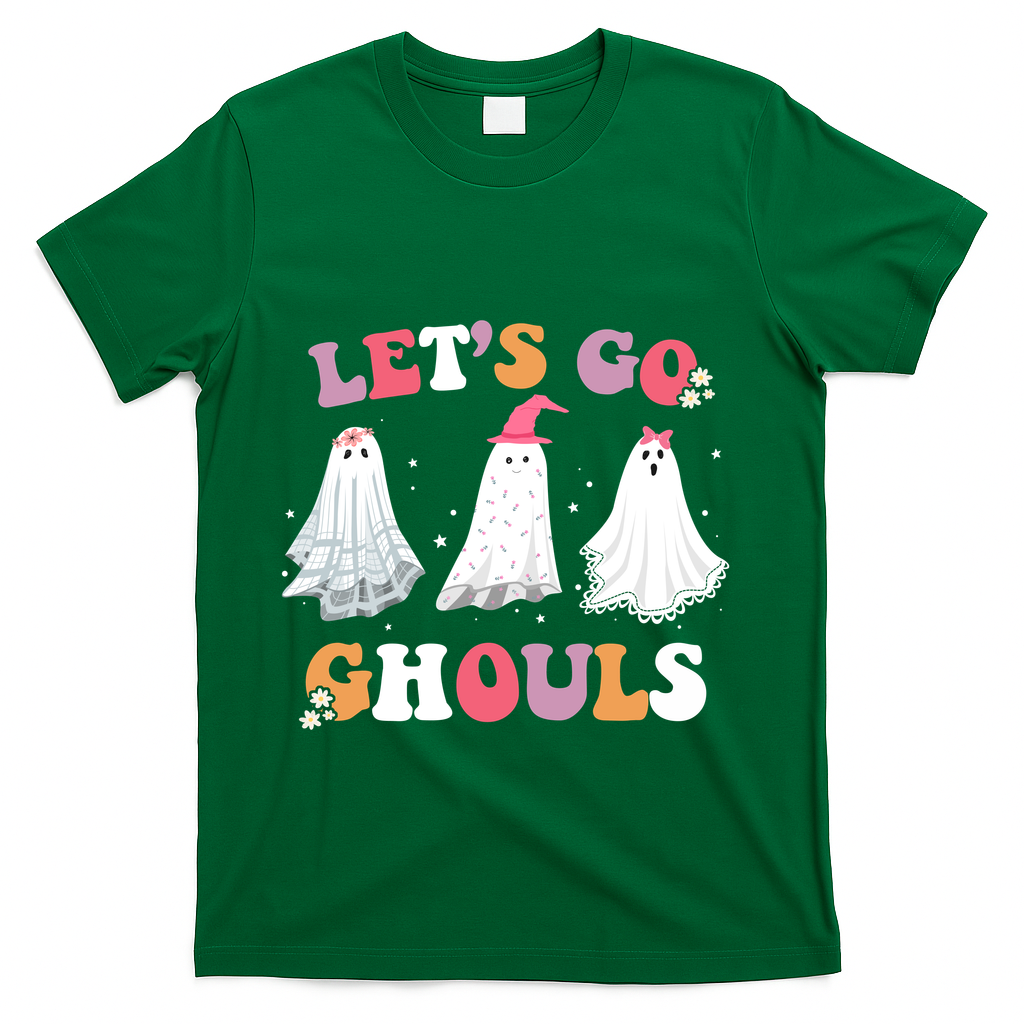 Lets Go Ghouls Cute Halloween Girl Squad T-Shirt product image 4