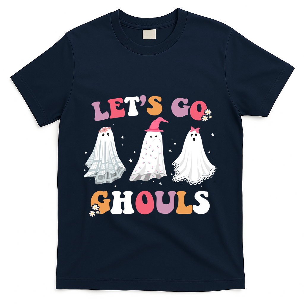 Lets Go Ghouls Cute Halloween Girl Squad T-Shirt product image 3