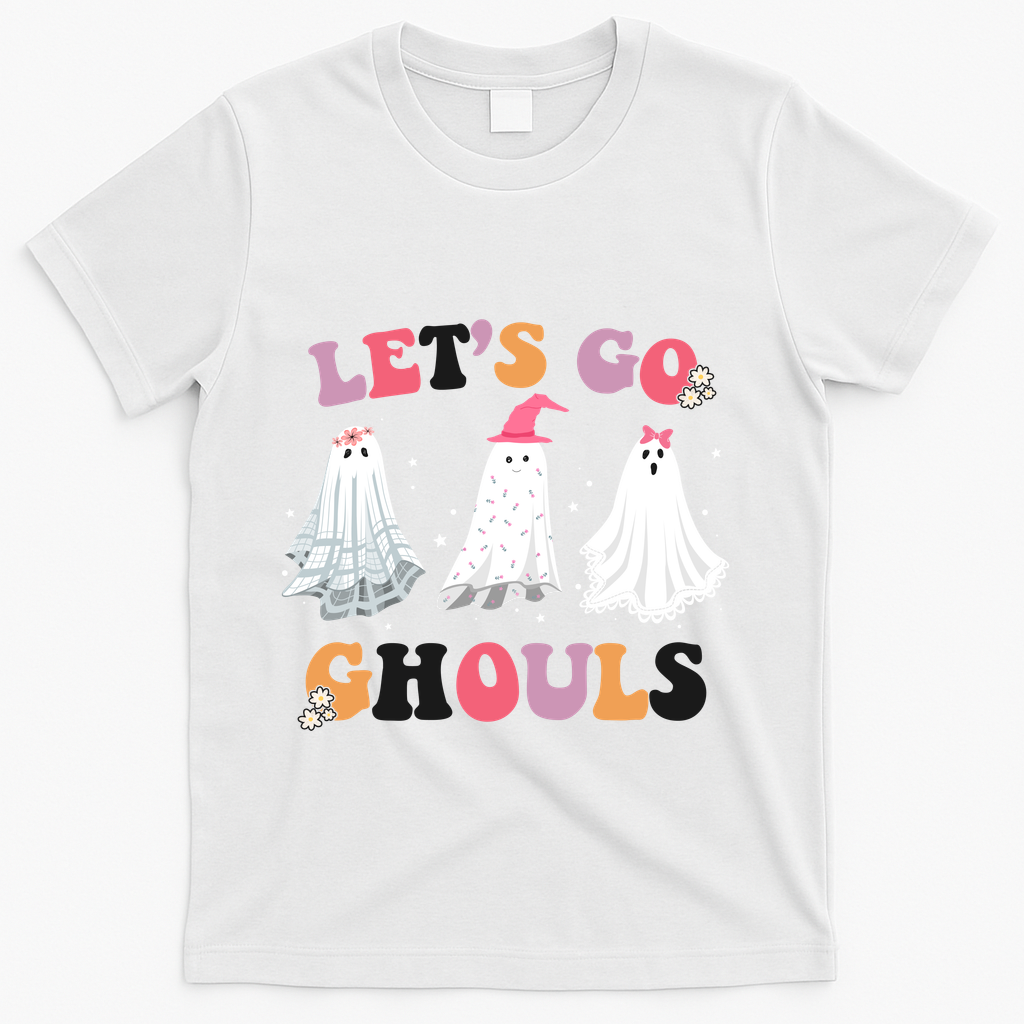 Lets Go Ghouls Cute Halloween Girl Squad T-Shirt product image 2