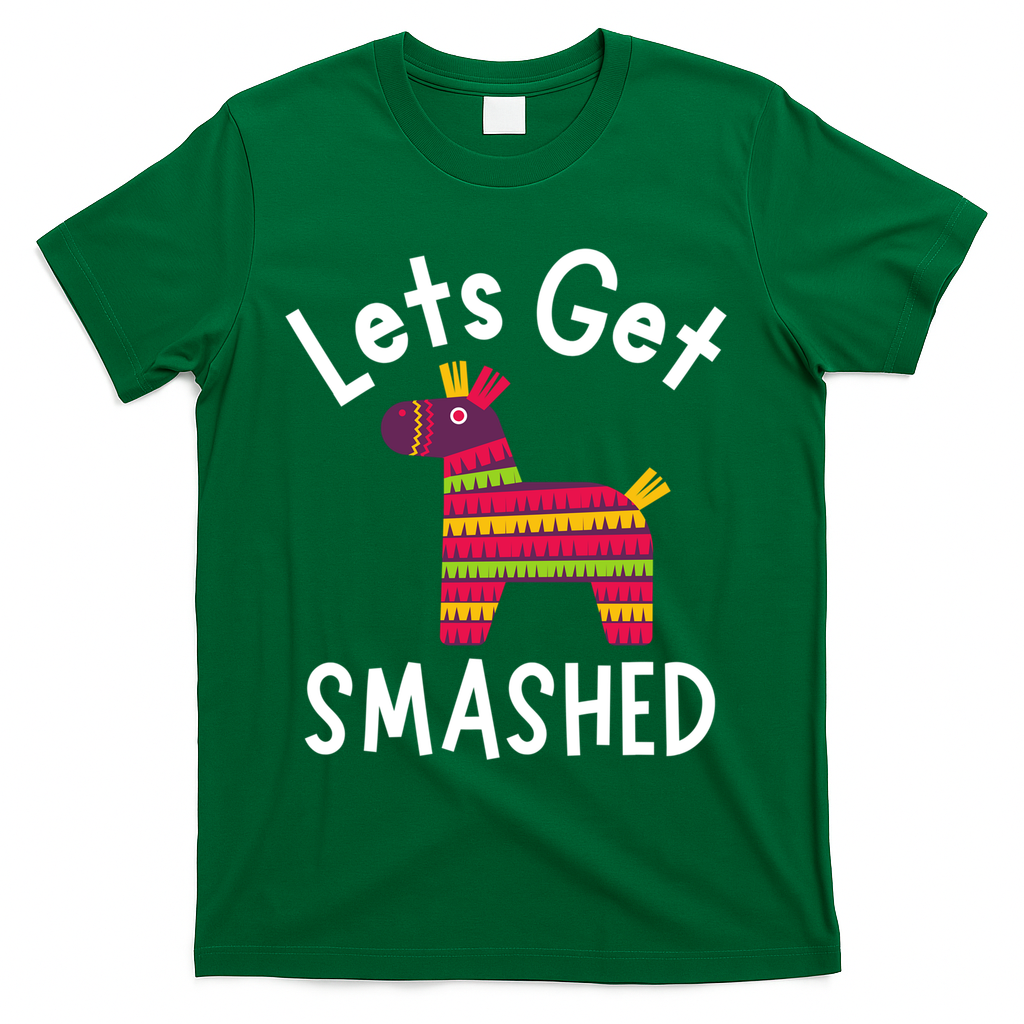 Lets Get Smashed PiñAta Funny Mexico Vacation Gift T-Shirt product image 4