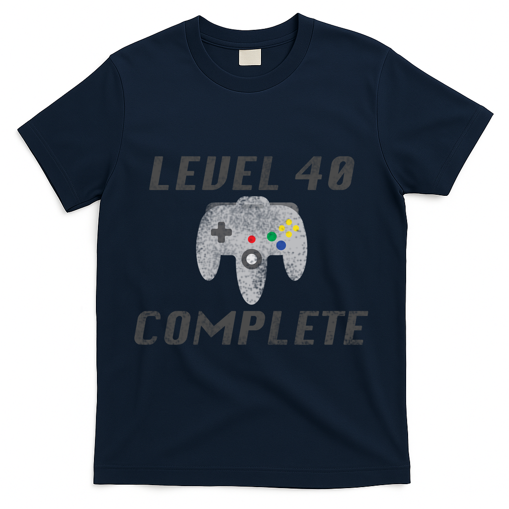 Level 40 Complete 40th Birthday T-Shirt product image 3