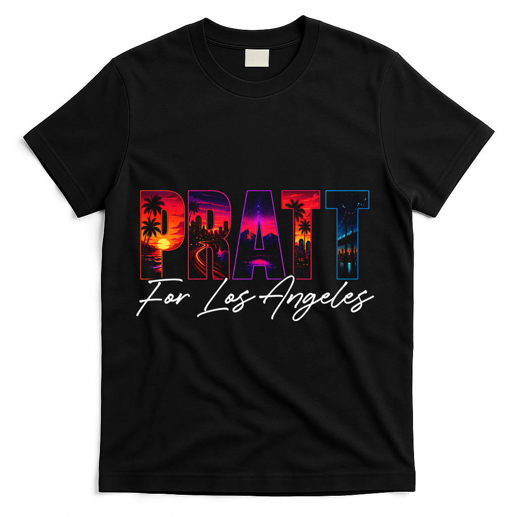 Pratt For Mayor Of Los Angeles Tropical Style T-Shirt product image 1