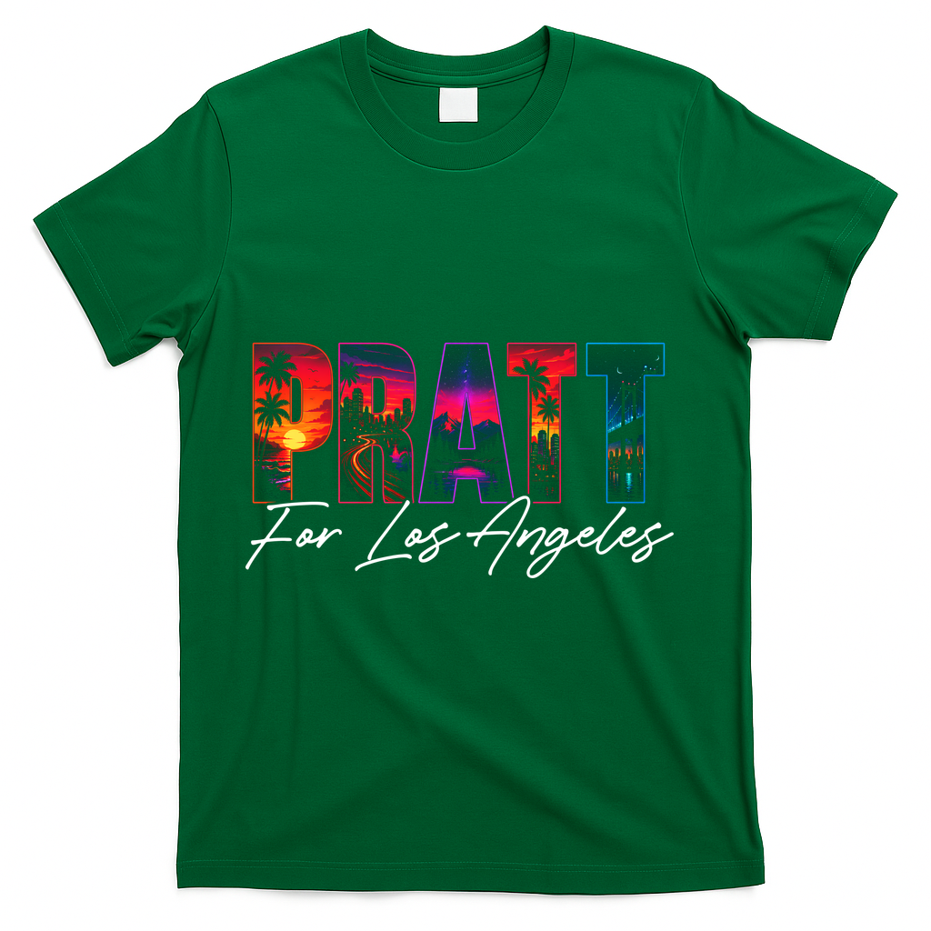 Pratt For Mayor Of Los Angeles Tropical Style T-Shirt product image 4
