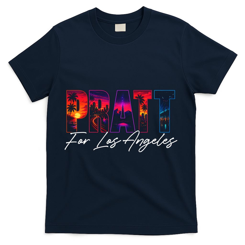 Pratt For Mayor Of Los Angeles Tropical Style T-Shirt product image 3